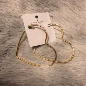 Kate spade Heart shaped earrings